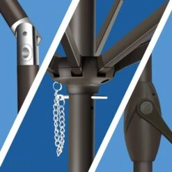 7.5 Ft. X 7.5 Ft. Square Market Outdoor Patio Umbrella In Blue -More Furniture Store market umbrellas 7 5fxzzs blue 66 1000