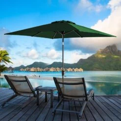 7.5 Ft. X 7.5 Ft. Square Market Outdoor Patio Umbrella In Dark Green 13 7.5 Ft. X 7.5 Ft. Square Market Outdoor Patio Umbrella In Dark Green -More Furniture Store market umbrellas 7 5fxzzs dg 31 1000