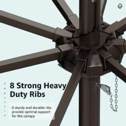 7.5 Ft. X 7.5 Ft. Square Market Outdoor Patio Umbrella In Dark Green 12 7.5 Ft. X 7.5 Ft. Square Market Outdoor Patio Umbrella In Dark Green -More Furniture Store market umbrellas 7 5fxzzs dg 77 1000