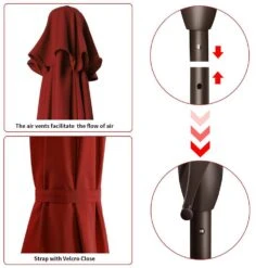 7.5 Ft. X 7.5 Ft. Square Market Outdoor Patio Umbrella In Red -More Furniture Store market umbrellas 7 5fxzzs red 40 1000