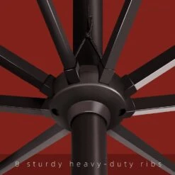 7.5 Ft. X 7.5 Ft. Square Market Outdoor Patio Umbrella In Red -More Furniture Store market umbrellas 7 5fxzzs red 77 1000