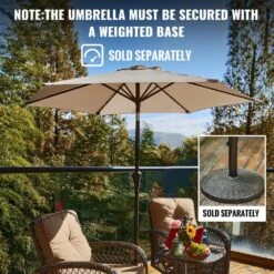 7.5 Ft. Steel Market With Push Botton Tilt And Crank Lift (6-Rips) In Navy -More Furniture Store market umbrellas 7 5zzs navy 31 1000