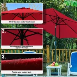 7.5 Ft. Steel Market With Push Botton Tilt And Crank Lift (6-Rips) In Red -More Furniture Store market umbrellas 7 5zzs red a0 1000