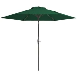 7.5ft Steel Outdoor Patio Market Umbrella With Tilt Crank In Green -More Furniture Store market umbrellas cx7 5ft green 40 1000