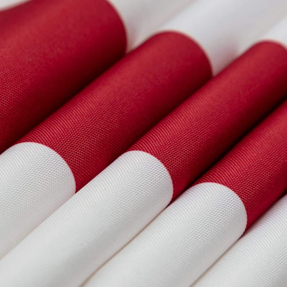 7.5ft Steel Outdoor Patio Market Umbrella With Tilt Crank In Red And White Stripes 10 7.5ft Steel Outdoor Patio Market Umbrella With Tilt Crank In Red And White Stripes - Image 10