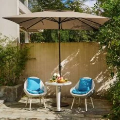 8.5 Ft. X 8.5 Ft. Square Market Patio Umbrella 2 Tiers Outdoor Umbrellas With Push Button Tilt And Crank Lift In Beige 15 8.5 Ft. X 8.5 Ft. Square Market Patio Umbrella 2 Tiers Outdoor Umbrellas With Push Button Tilt And Crank Lift In Beige -More Furniture Store market umbrellas fxzz8 5 beige 31 1000