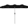 181 In. X 102 In. Dodecagon Double-Sided Market Patio Umbrella In Black