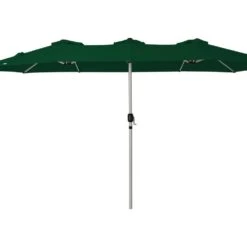 181 In. X 102 In. Dodecagon Double-Sided Market Patio Umbrella In Dark Green