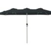 181 In. X 102 In. Dodecagon Double-Sided Market Patio Umbrella In Gray