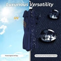 181 In. X 102 In. Dodecagon Double-Sided Patio Market Umbrella In Navy 10 181 In. X 102 In. Dodecagon Double-Sided Patio Market Umbrella In Navy -More Furniture Store market umbrellas stzzs navy 66 1000