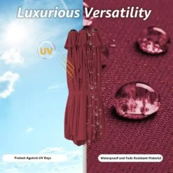 181 In. X 102 In. Dodecagon Double-Sided Patio Market Umbrella In Red 10 181 In. X 102 In. Dodecagon Double-Sided Patio Market Umbrella In Red -More Furniture Store market umbrellas stzzs red 66 1000