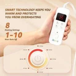 Califonia King Heated Electric Mattress Pad Polyester Mattress Pad With Dual Controller -More Furniture Store mattress pads dhlcl hd ck c3 1000