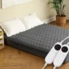 Grey California King Electric Heated Pad