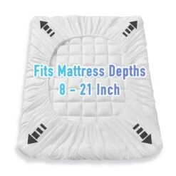 Queen Deep Pocket Furniture Pad 9 Queen Deep Pocket Furniture Pad -More Furniture Store mattress toppers 350yhcl fgcl q 1f 1000