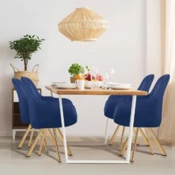 24 In. Modern Navy Fabric Swivel Arm Chair With Metal Legs -More Furniture Store navy jearey accent chairs e21zy hd ny 40 1000