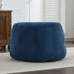 Modern Corduroy Polyester Medium Memory Foam Navy Backrest Style Bean Bag 16 Modern Corduroy Polyester Medium Memory Foam Navy Backrest Style Bean Bag -More Furniture Store navy jearey bean bag chairs e11 02xxy pk 76 1000