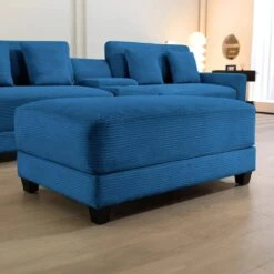 Navy Corduroy Ottoman For Sectional Sofa 11 Navy Corduroy Ottoman For Sectional Sofa -More Furniture Store navy jearey ottomans dxrjd navy 31 1000