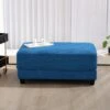 Navy Corduroy Ottoman For Sectional Sofa