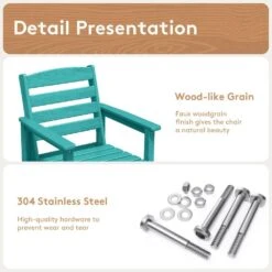 2-Piece HDPE Plastic Adirondack Outdoor Bar Stools In Aruba Blue 9 2-Piece HDPE Plastic Adirondack Outdoor Bar Stools In Aruba Blue -More Furniture Store outdoor bar stools jygjy2jt ablue 44 1000