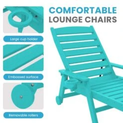 HDPE Aruba Blue Adjustable Outdoor Lounge Chair (1-Pack) 12 HDPE Aruba Blue Adjustable Outdoor Lounge Chair (1-Pack) -More Furniture Store outdoor lounge chairs pelc hd ab fa 1000