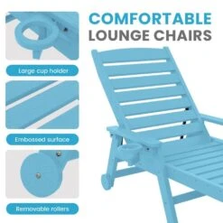 HDPE Light Blue Adjustable Outdoor Lounge Chair (1-Pack) 12 HDPE Light Blue Adjustable Outdoor Lounge Chair (1-Pack) -More Furniture Store outdoor lounge chairs pelc hd lb fa 1000