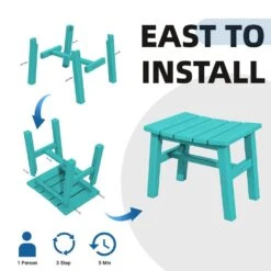 HDPE Aruba Blue Plastic Outdoor Ottoman (1-Pack) 9 HDPE Aruba Blue Plastic Outdoor Ottoman (1-Pack) -More Furniture Store outdoor ottomans peotm hd ab 4f 1000