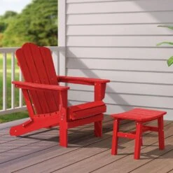 HDPE Bright Red Plastic Outdoor Ottoman (1-Pack) 13 HDPE Bright Red Plastic Outdoor Ottoman (1-Pack) -More Furniture Store outdoor ottomans peotm hd lh 76 1000