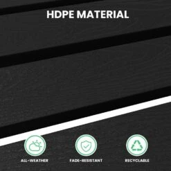 HDPE Folding Plastic Outdoor Ottoman For Adirondack In Black 13 HDPE Folding Plastic Outdoor Ottoman For Adirondack In Black -More Furniture Store outdoor ottomans pezdotm bk fa 1000