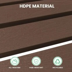 HDPE Folding Plastic Outdoor Ottoman For Adirondack In Brown -More Furniture Store outdoor ottomans pezdotm br fa 1000