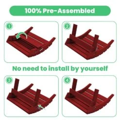 HDPE Folding Plastic Outdoor Ottoman For Adirondack In Burgandy -More Furniture Store outdoor ottomans pezdotm dr 76 1000