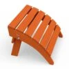 HDPE Folding Plastic Outdoor Ottoman For Adirondack In Orange