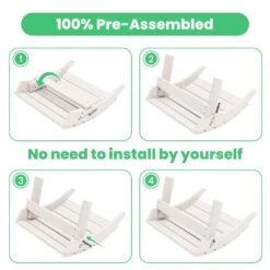 HDPE Folding Plastic Outdoor Ottoman For Adirondack In White 14 HDPE Folding Plastic Outdoor Ottoman For Adirondack In White -More Furniture Store outdoor ottomans pezdotm wt 76 1000