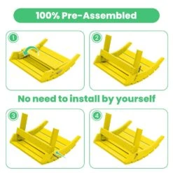 HDPE Folding Plastic Outdoor Ottoman For Adirondack In Yellow -More Furniture Store outdoor ottomans pezdotm ye 76 1000