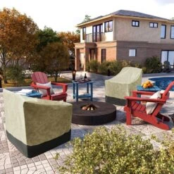 36 In. D X 34 In. W X 32 In. H Waterproof Outdoor Adirondack Patio Chair Cover 15 36 In. D X 34 In. W X 32 In. H Waterproof Outdoor Adirondack Patio Chair Cover -More Furniture Store patio chair covers yzz beige 31 1000