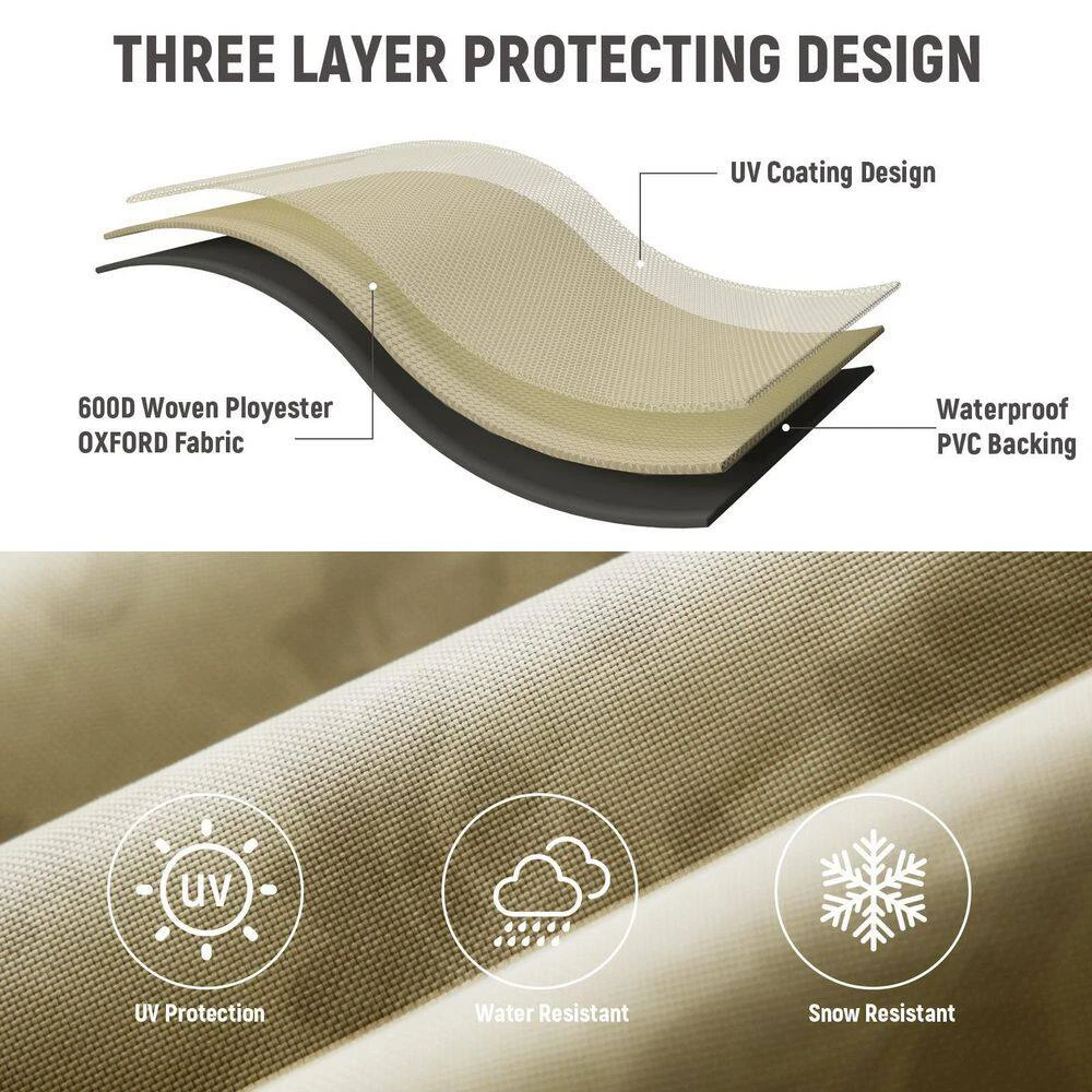 36 In. D X 34 In. W X 32 In. H Waterproof Outdoor Adirondack Patio Chair Cover 7 36 In. D X 34 In. W X 32 In. H Waterproof Outdoor Adirondack Patio Chair Cover - Image 7