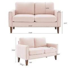 More Furniture Store -More Furniture Store pink jearey loveseats sfrm 2 pink e1 1000