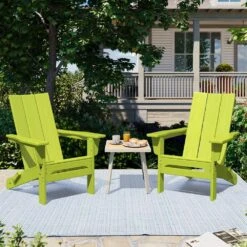 Apple Green Classic Folding HDPE Plastic Adirondack Chair (1-Pack) 15 Apple Green Classic Folding HDPE Plastic Adirondack Chair (1-Pack) -More Furniture Store plastic adirondack chairs hqzdy ap 31 1000