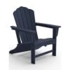 Classic All-Weather HDPE Plastic Adirondack Chair In Navy