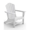 Classic All-Weather HDPE Plastic Adirondack Chair In White