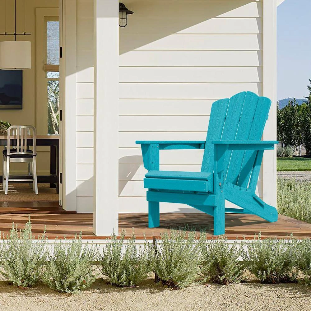 Classic Tiffany HDPE Folding Plastic Adirondack Chair (1-Pack) 2 Classic Tiffany HDPE Folding Plastic Adirondack Chair (1-Pack) - Image 2