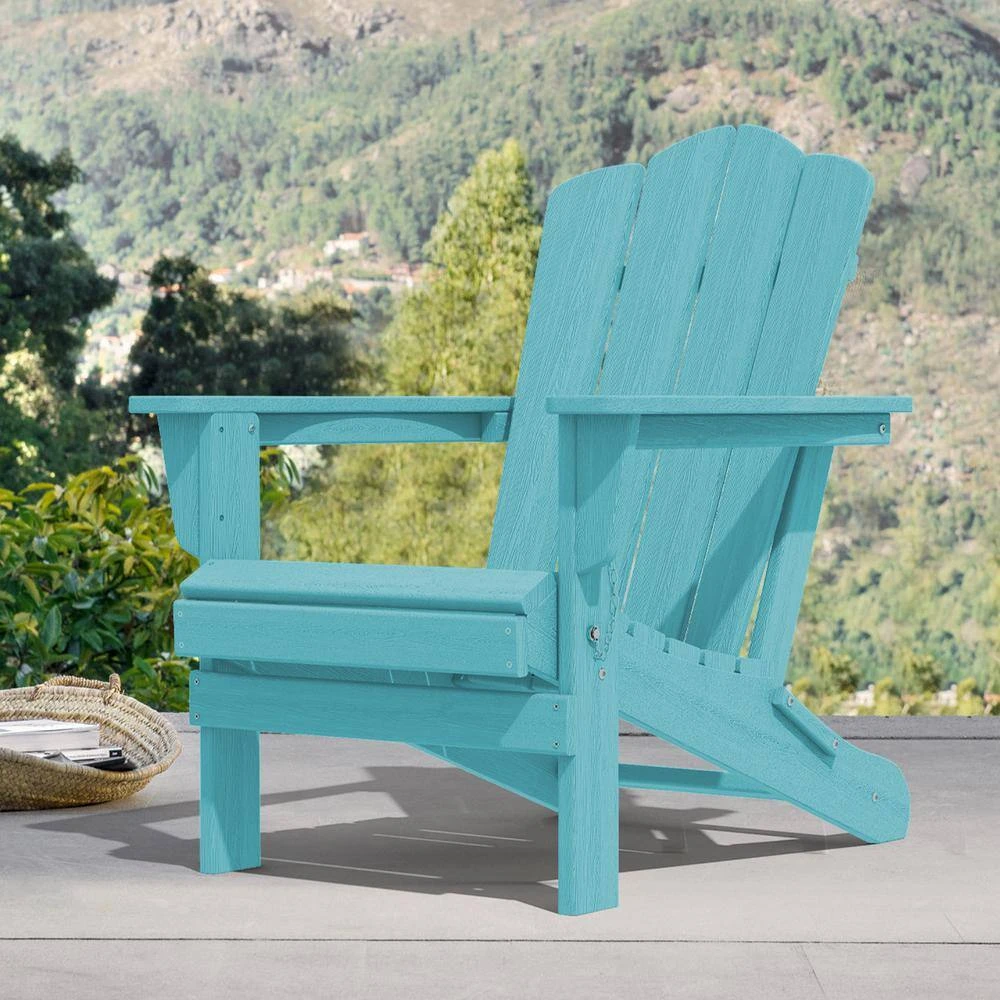 Classic Tiffany HDPE Folding Plastic Adirondack Chair (1-Pack) 1 Classic Tiffany HDPE Folding Plastic Adirondack Chair (1-Pack)