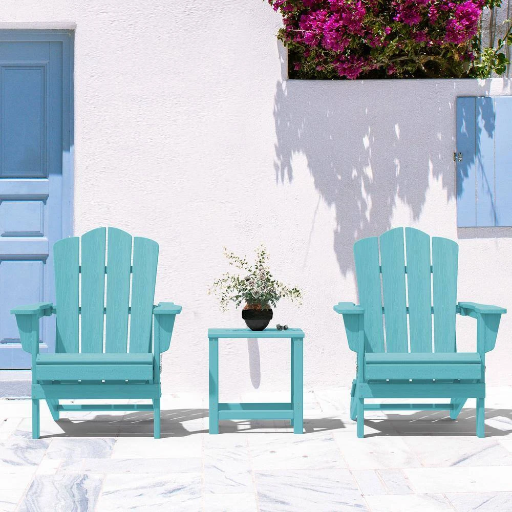 Classic Tiffany HDPE Folding Plastic Adirondack Chair (1-Pack) 4 Classic Tiffany HDPE Folding Plastic Adirondack Chair (1-Pack) - Image 4