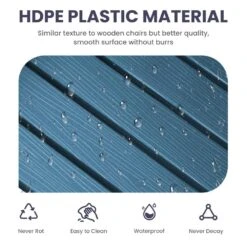 Oversized HDPE Resin Outdoor Patio Rocking Plastic Adirondack Chair In Navy -More Furniture Store plastic adirondack chairs pekd blue 44 1000