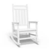 HDPE White Adirondack Rocking Chair (1-Pack)