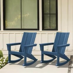 Modern Rocking Plastic Outdoor Adirondack Chair In Navy 15 Modern Rocking Plastic Outdoor Adirondack Chair In Navy -More Furniture Store plastic adirondack chairs peyyy navy 31 1000