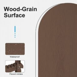 HDPE Classic Brown Folding Plastic Adirondack Chair (1-Pack) -More Furniture Store plastic adirondack chairs psqwy bgray 76 1000