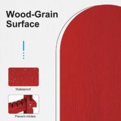 HDPE Classic Bright Red Folding Plastic Adirondack Chair (1-Pack) -More Furniture Store plastic adirondack chairs psqwy brd 76 1000