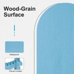 HDPE Classic Light Blue Folding Plastic Adirondack Chair (1-Pack) -More Furniture Store plastic adirondack chairs psqwy gblue 76 1000