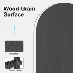 HDPE Classic Gray Folding Plastic Adirondack Chair (1-Pack) -More Furniture Store plastic adirondack chairs psqwy gray 76 1000