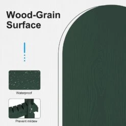 HDPE Classic Green Folding Plastic Adirondack Chair (1-Pack) -More Furniture Store plastic adirondack chairs psqwy green 76 1000